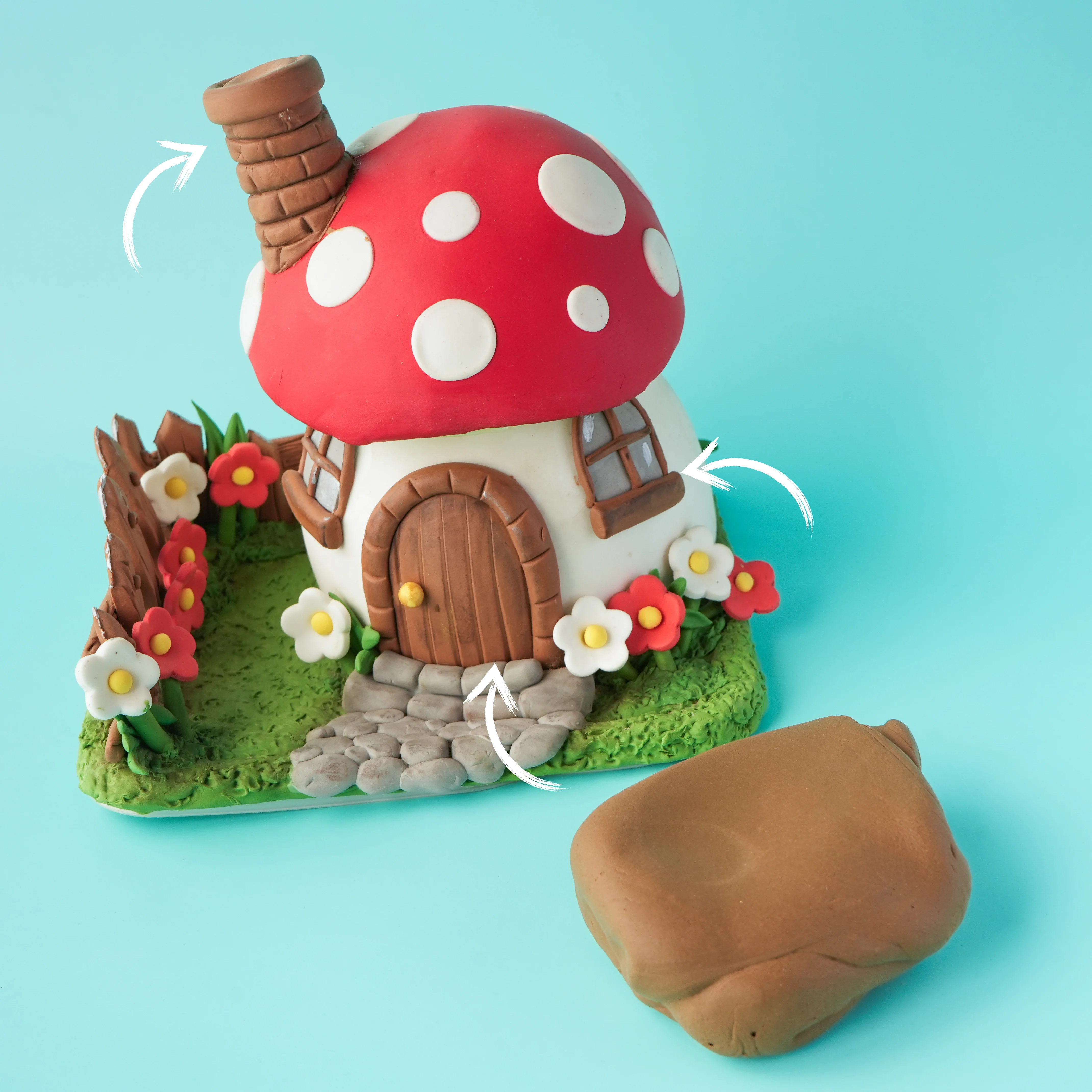 Air Dry Clay - Brown - Image 5