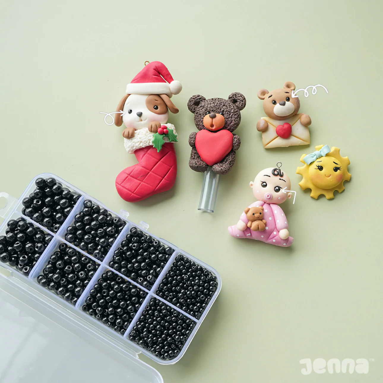 Black Imitation Pearl Eyes for Cold Porcelain | Craft Eyes - Image 5