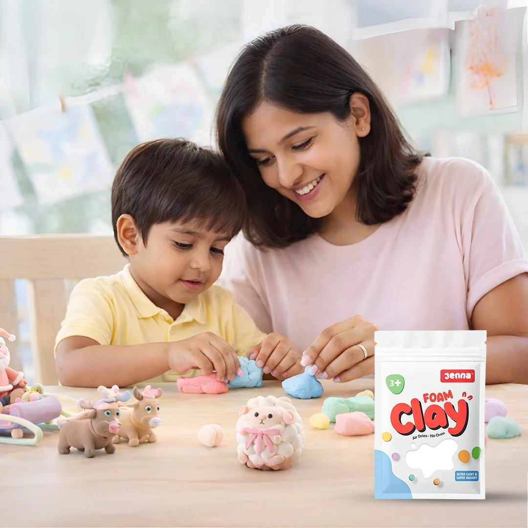 Jenna Lightweight Foam Clay - White - Image 3