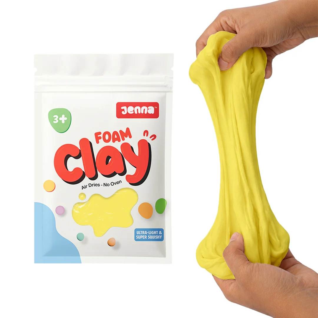 Jenna Foam Clay (100g) , Soft, Air-Drying Modeling Clay for Kids & Crafters, Non-Sticky, Easy to Mold, Ideal for DIY - Image 4