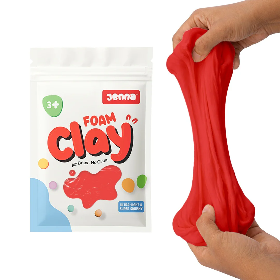Jenna Foam Clay (100g) , Soft, Air-Drying Modeling Clay for Kids & Crafters, Non-Sticky, Easy to Mold, Ideal for DIY - Image 5