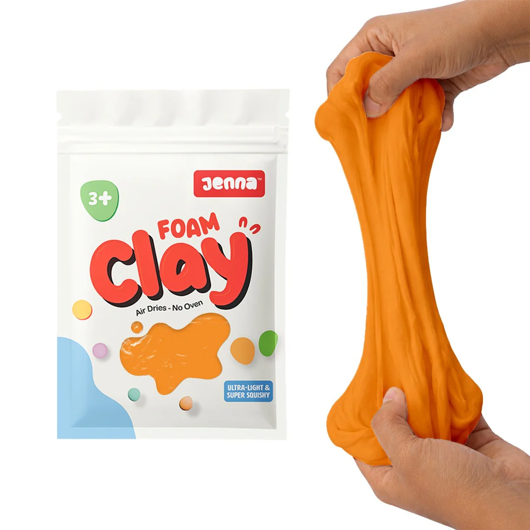 Jenna Foam Clay (100g) , Soft, Air-Drying Modeling Clay for Kids & Crafters, Non-Sticky, Easy to Mold, Ideal for DIY - Image 6