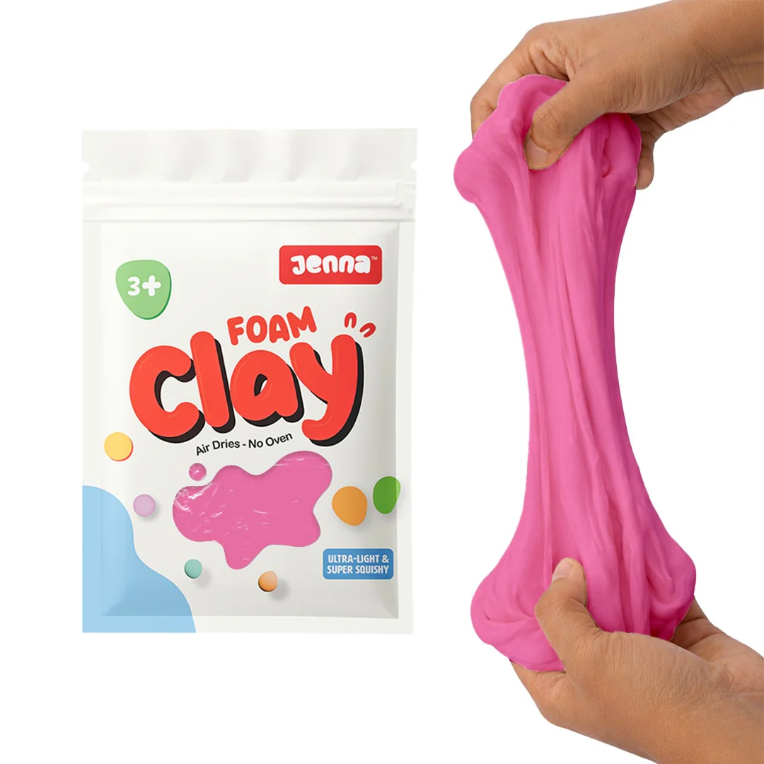 Jenna Foam Clay (100g) , Soft, Air-Drying Modeling Clay for Kids & Crafters, Non-Sticky, Easy to Mold, Ideal for DIY - Image 8