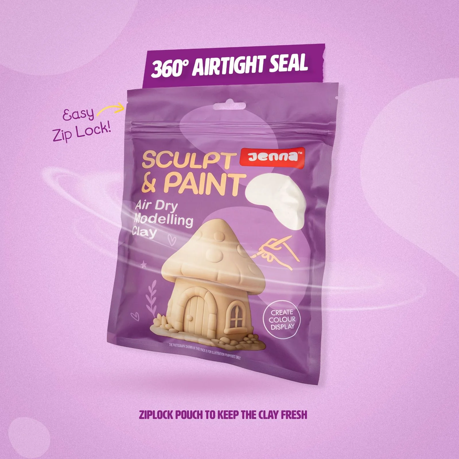 Jenna Sculpt and Paint Air Dry Modelling Clay - Image 4