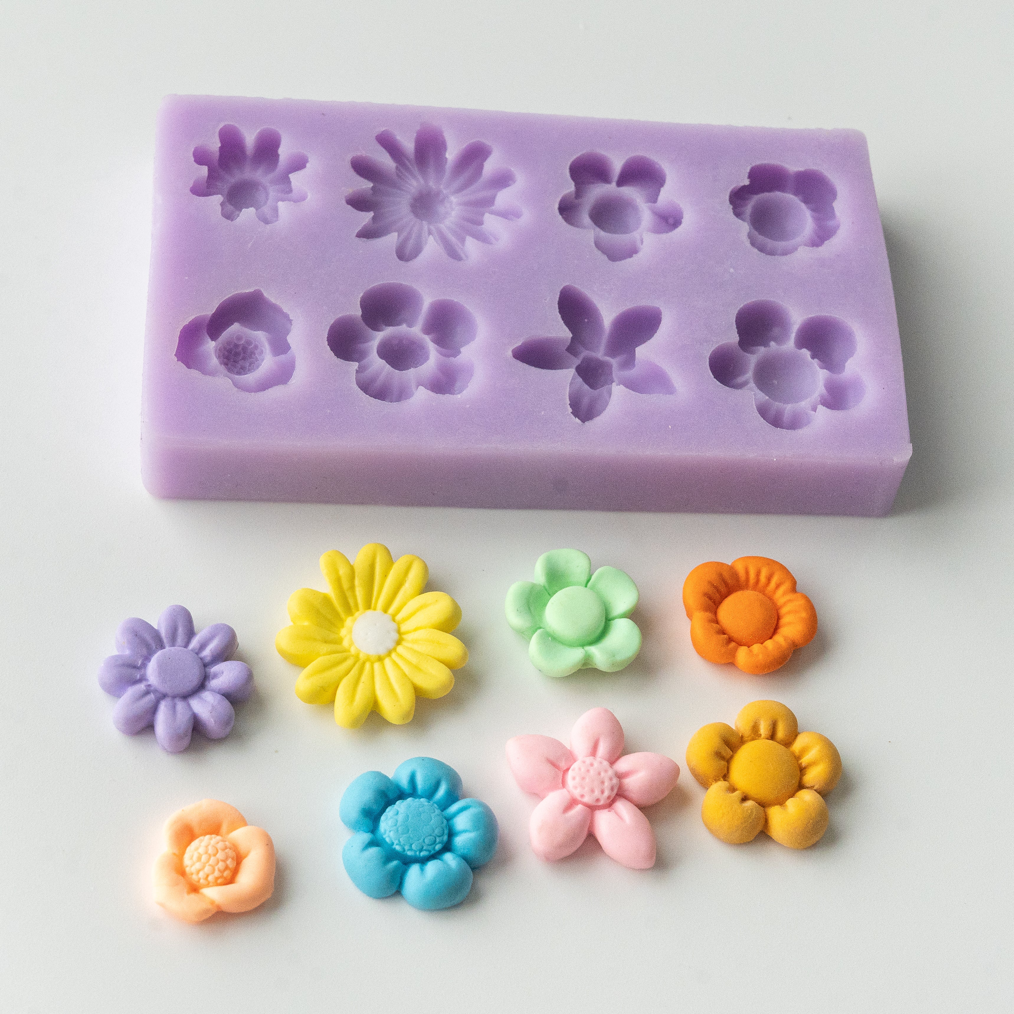 Mini Floral Silicone Mould - Image 3
